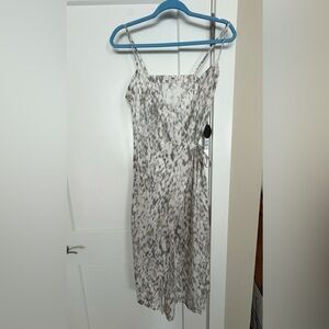 Amuse Society Black and White Patterned Midi Dress